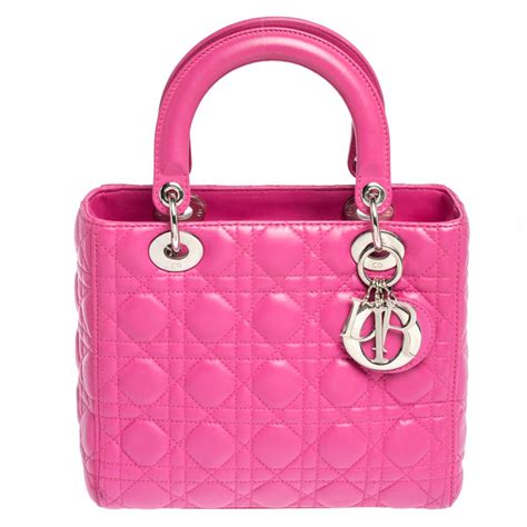 dior lady tas medium|tas Dior pink.